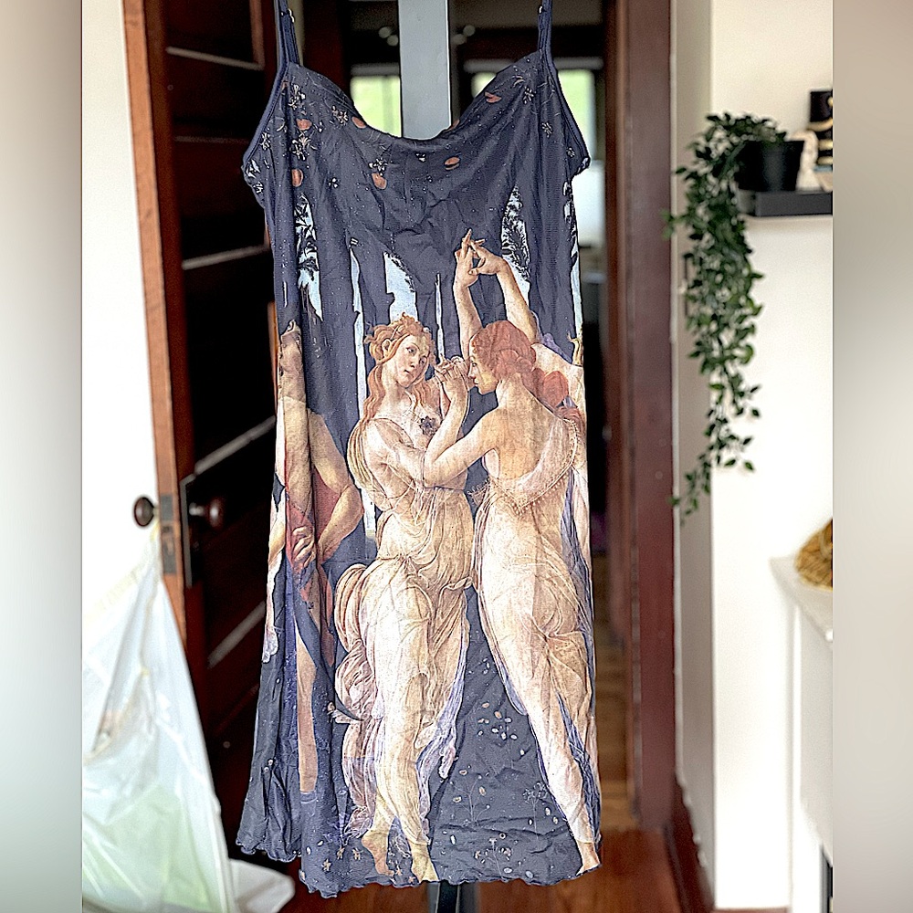 👼🏻 Cider Renaissance Painting Slip Dress 👼🏻 NWT 👼🏻 Size L 👼🏻